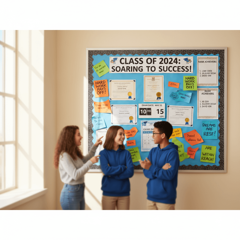 Student success stories and achievements displayed at Science Academy