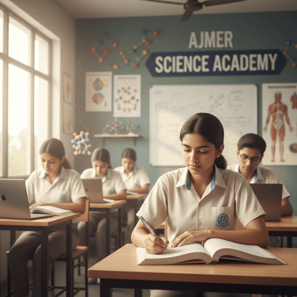 Students engaged in focused learning during Science Academy classes